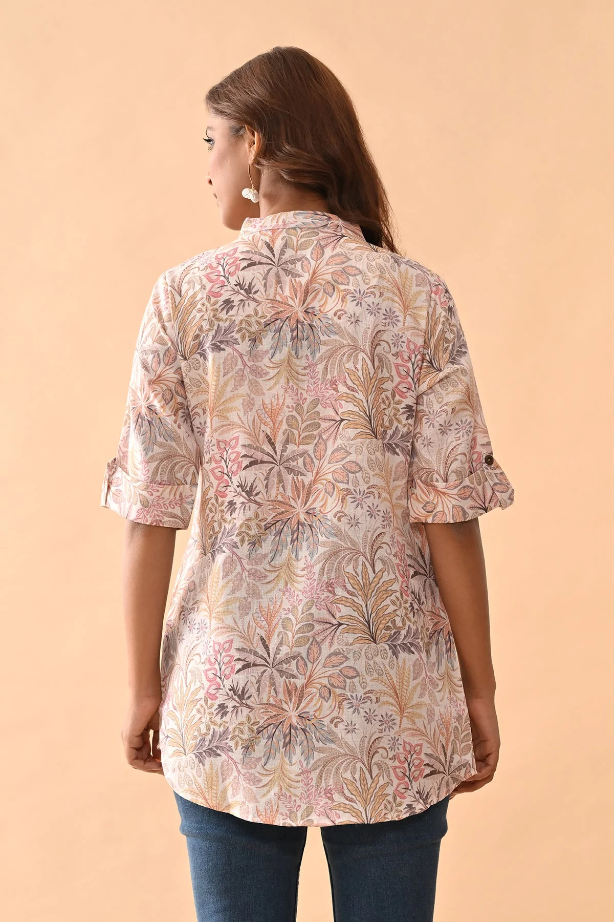 Beige Printed Top - Image 6