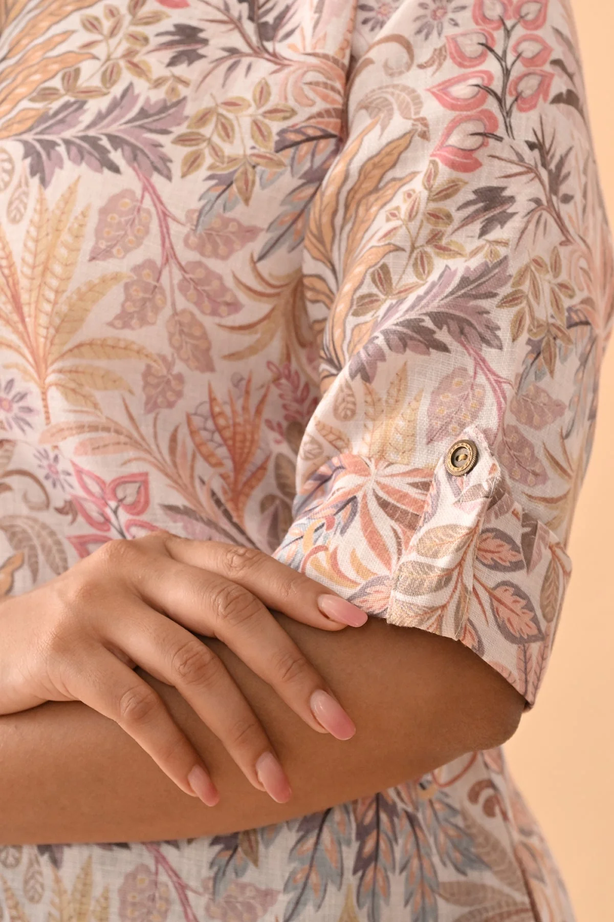 Beige Printed Top - Image 7