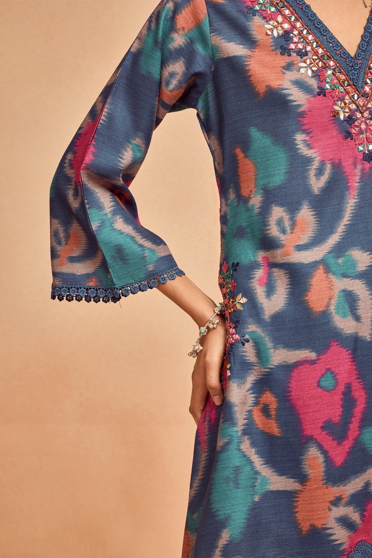 Blue Printed Co-Ord Set - Image 4
