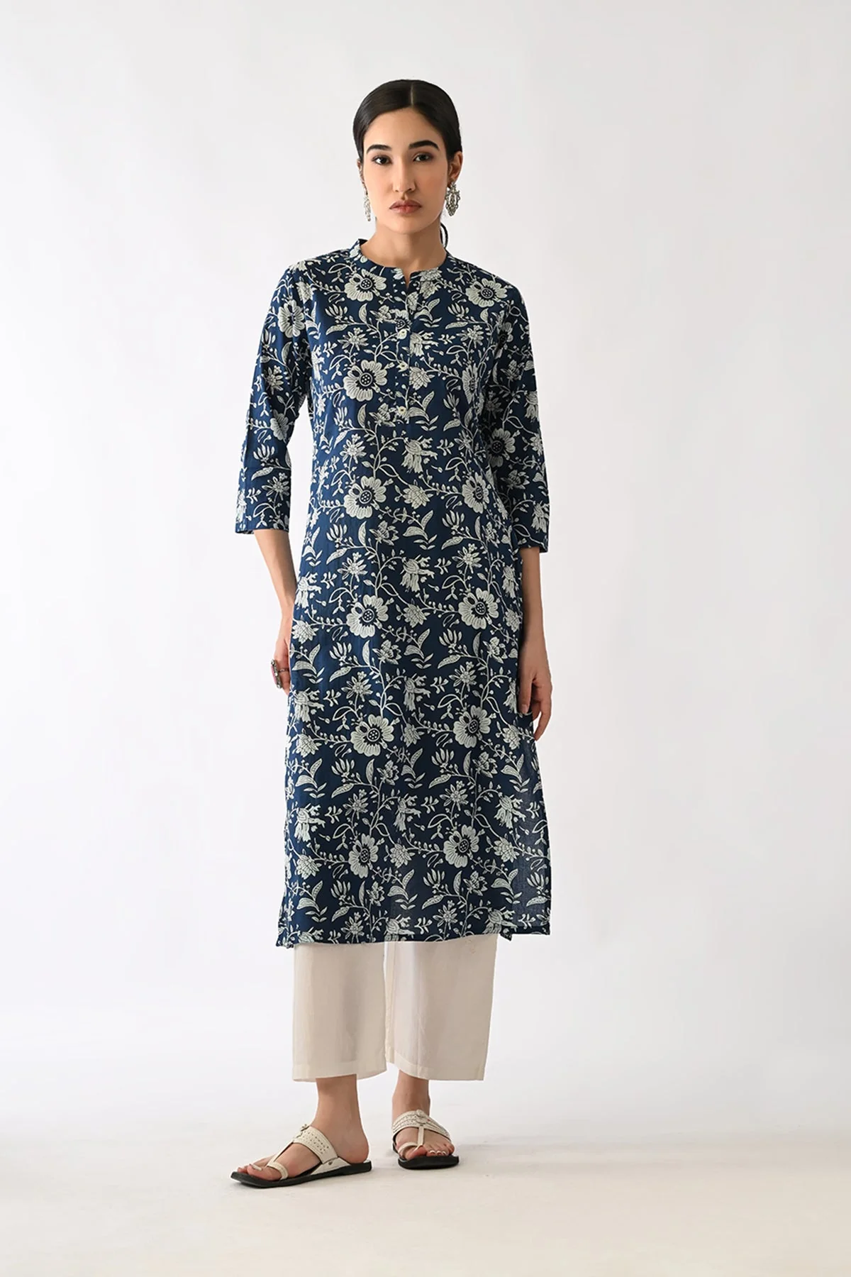 Blue Printed Kurta