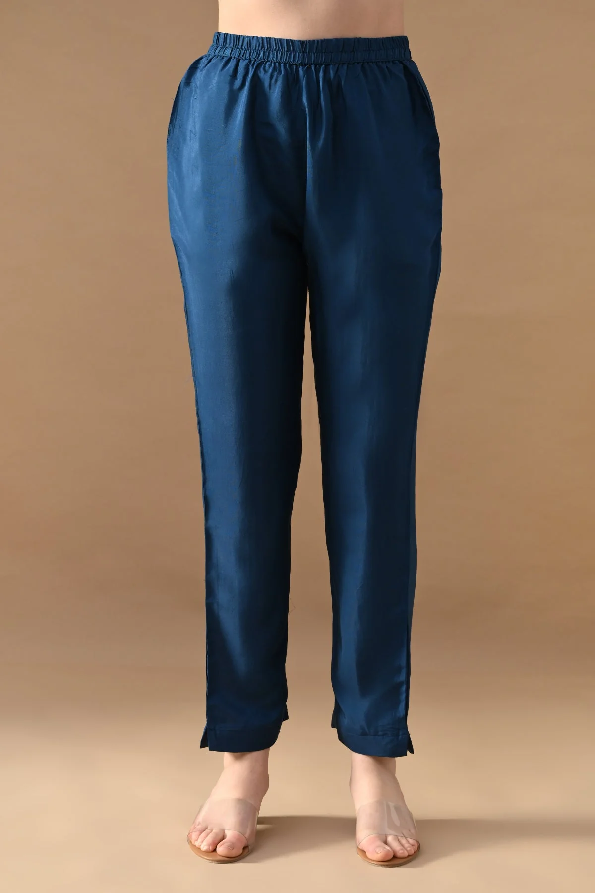 Blue Stone Embellished Kurta 3 Pcs Set - Image 6