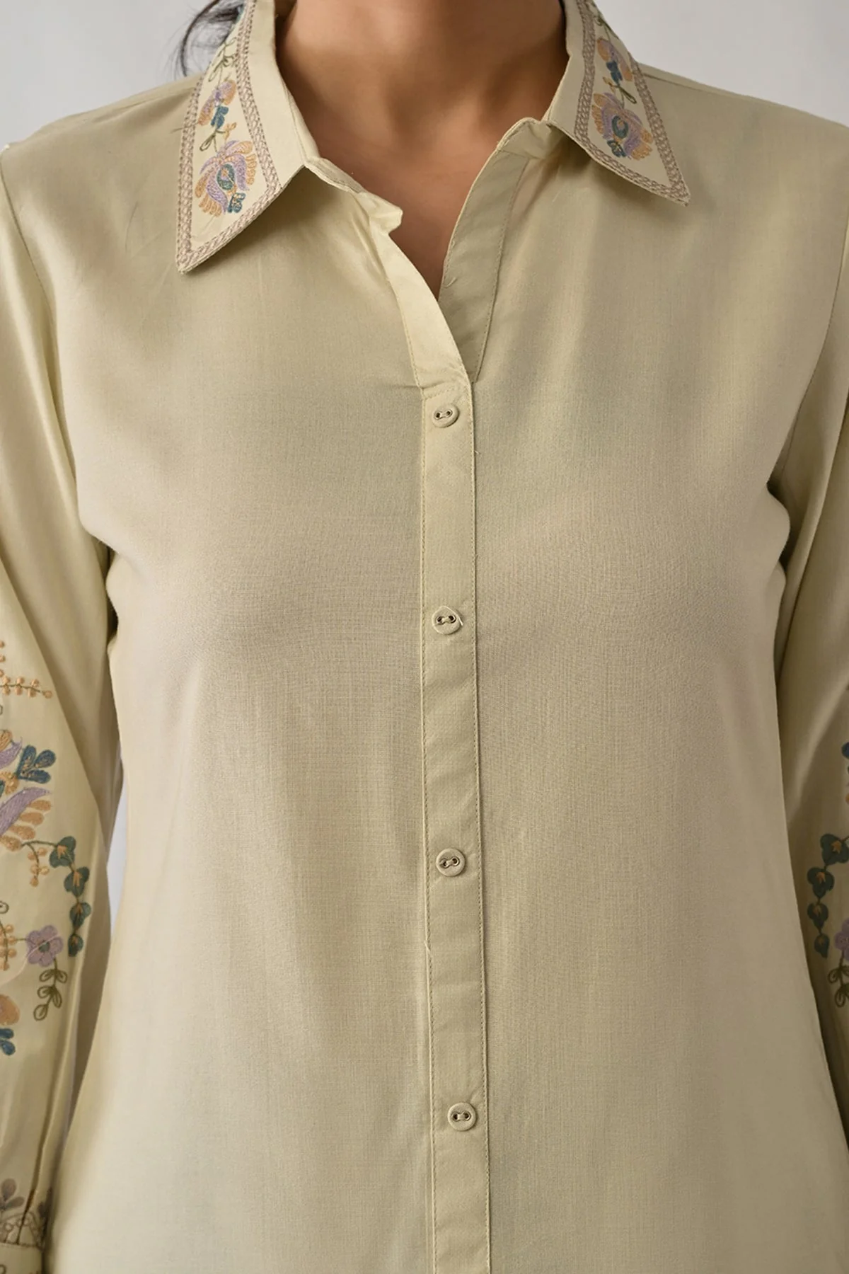 Cream Embroidered Top - Image 4