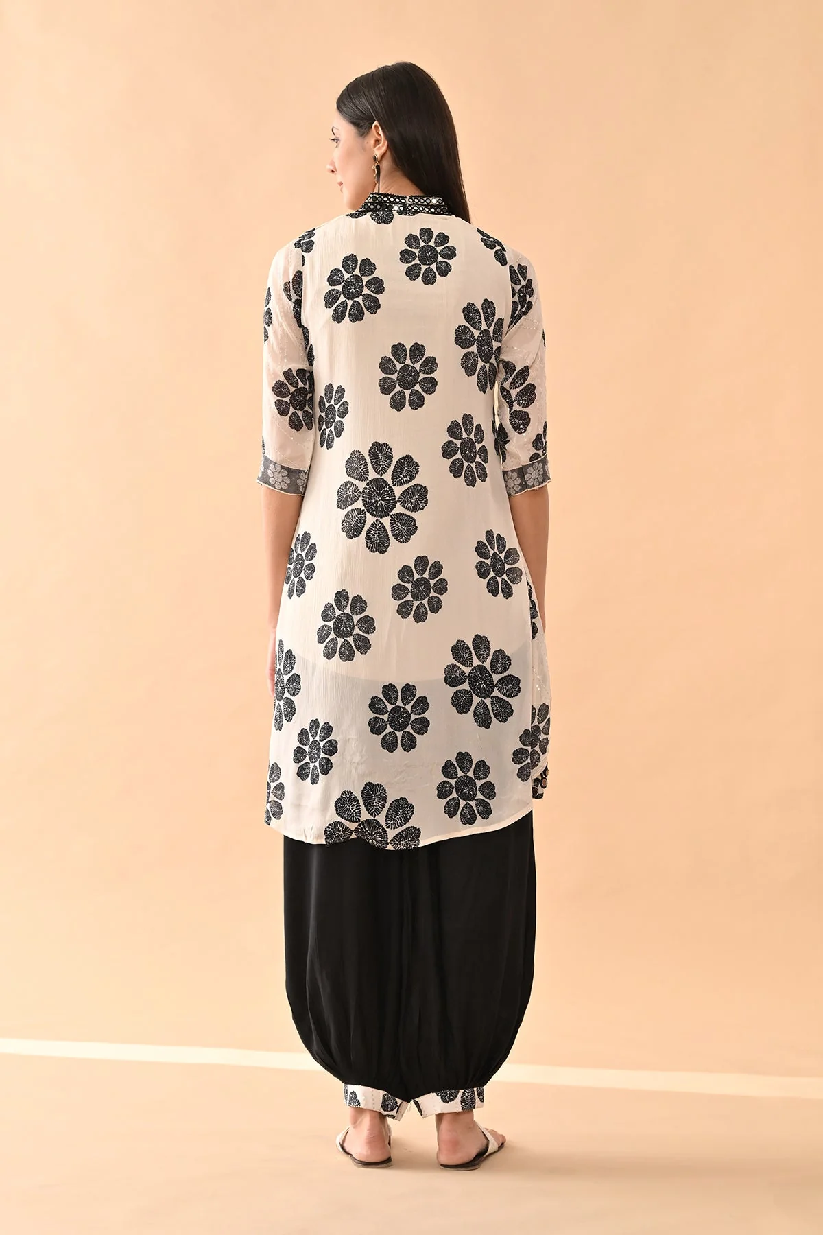 Cream Printed Co-Ord Set - Image 6