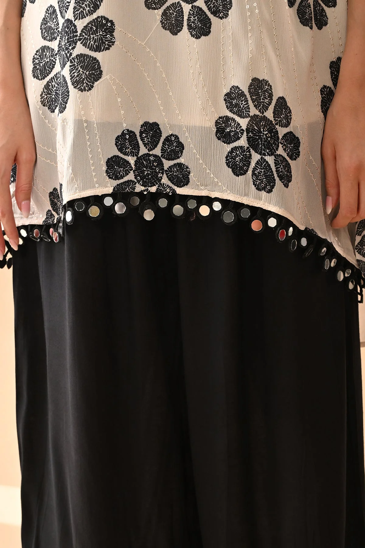 Cream Printed Co-Ord Set - Image 8