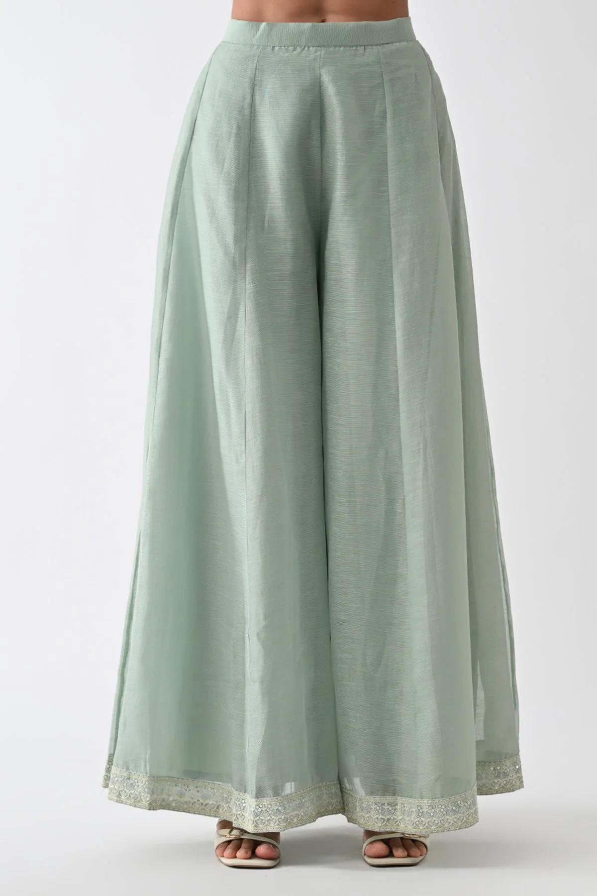 Green Embroidered Co-Ord 3 Pcs Set - Image 7