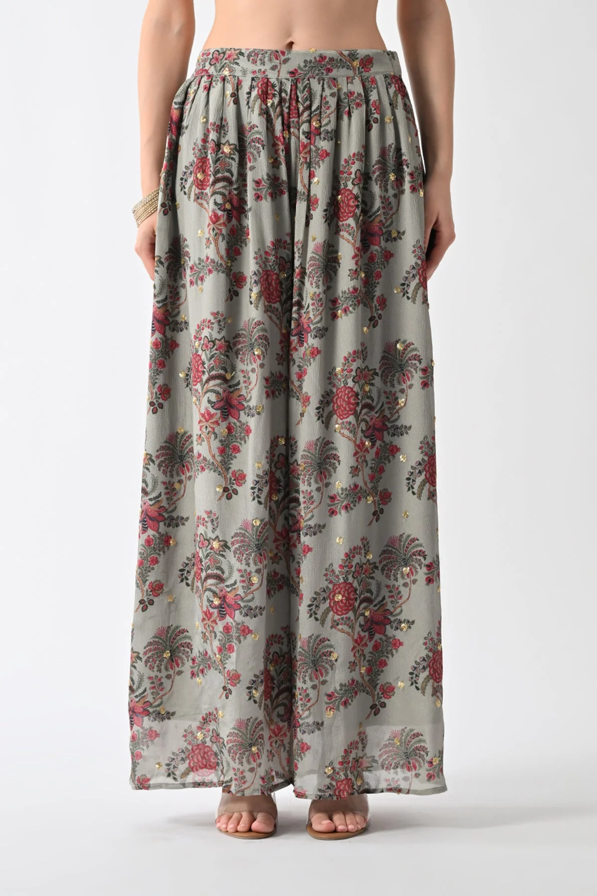 Green Printed Jacket Set - Image 6