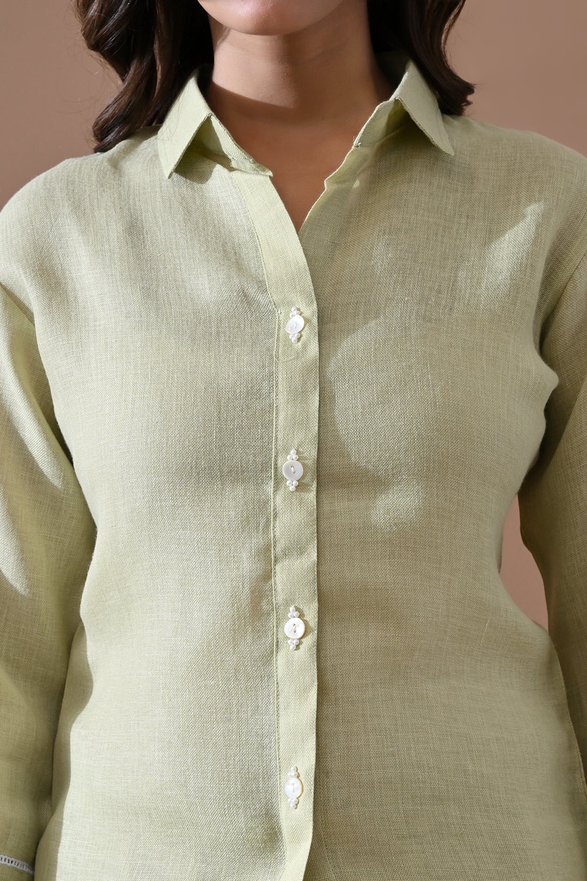 Green Solid Co-Ord Set - Image 4