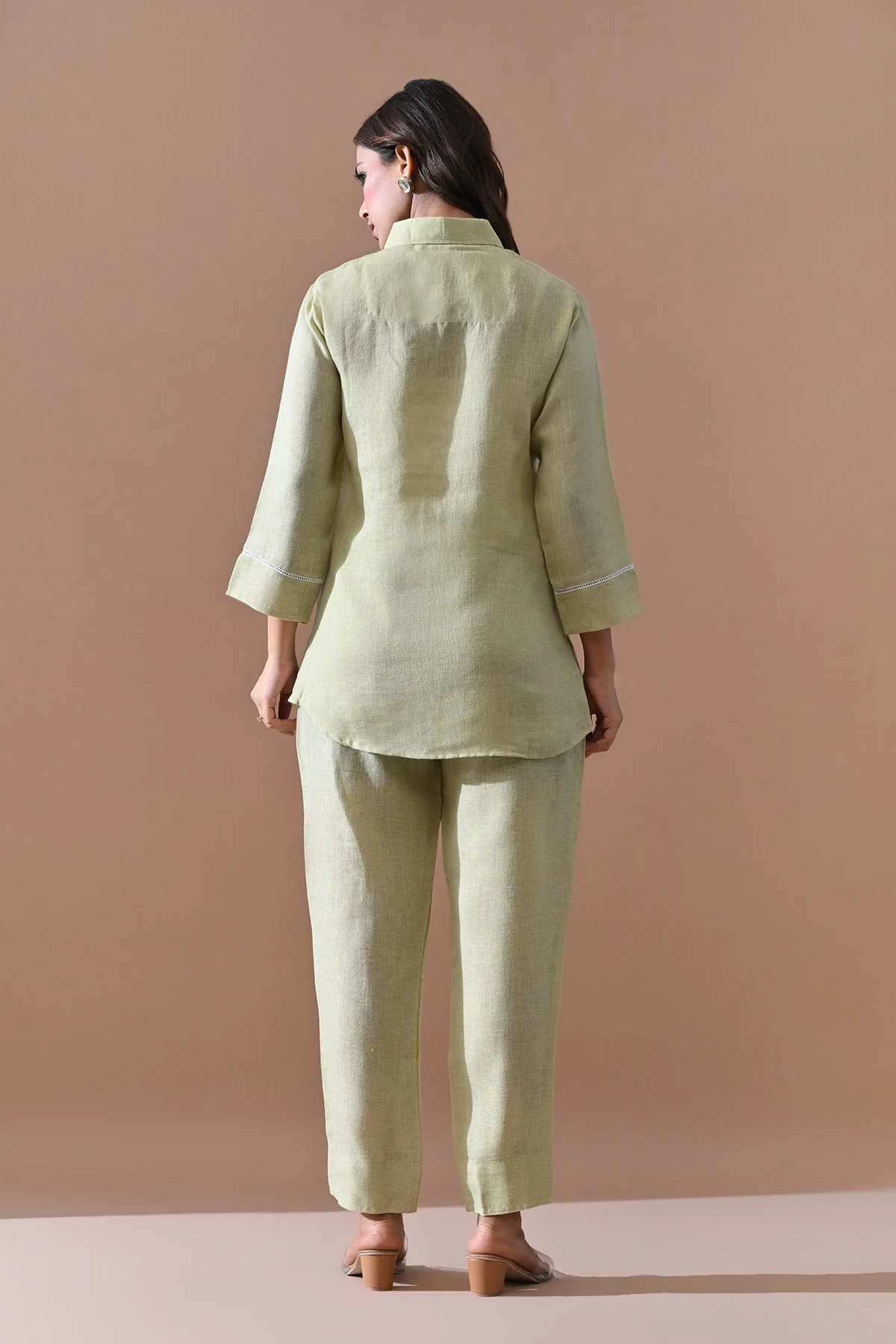 Green Solid Co-Ord Set - Image 5