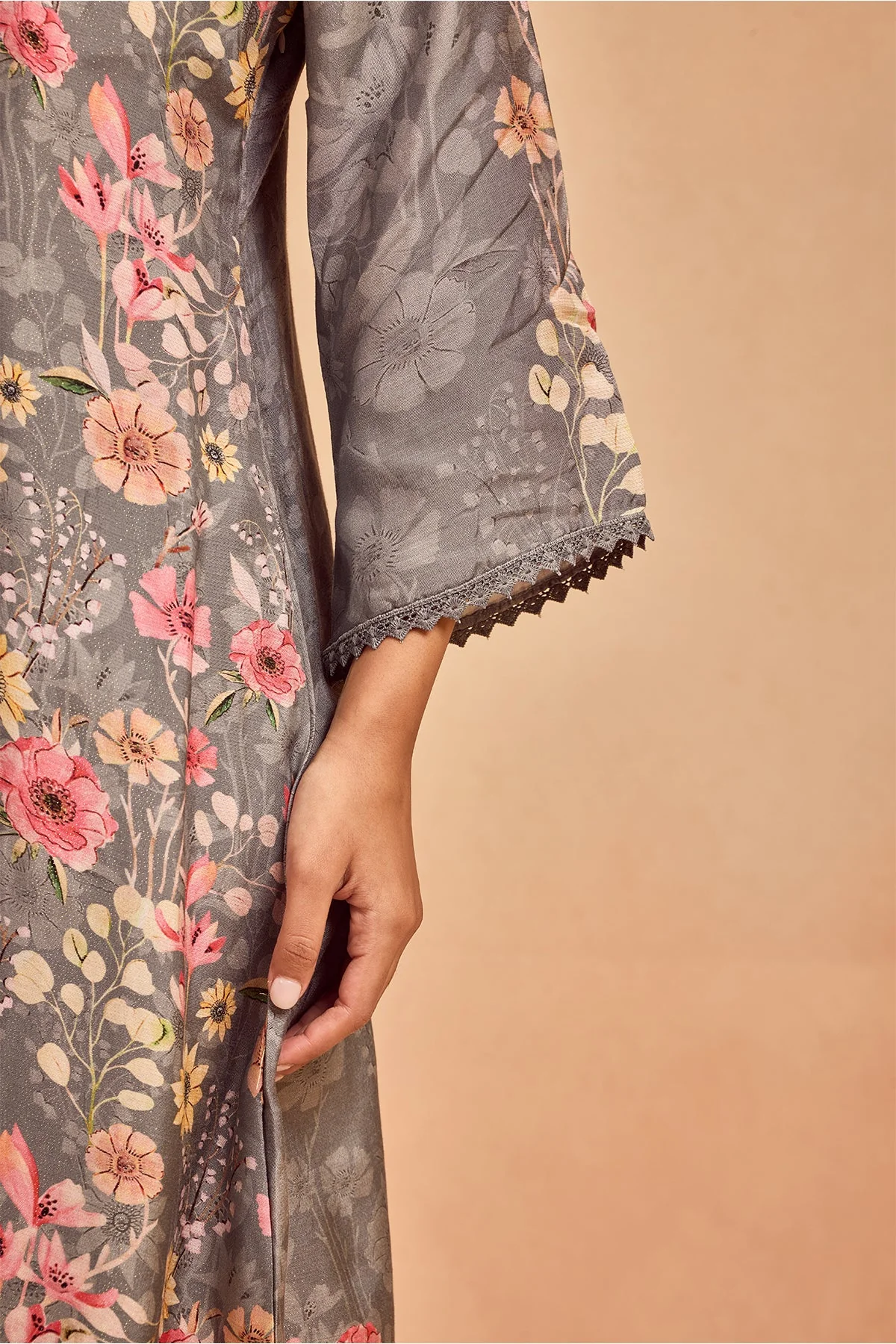 Grey Printed Co-Ord Set - Image 3