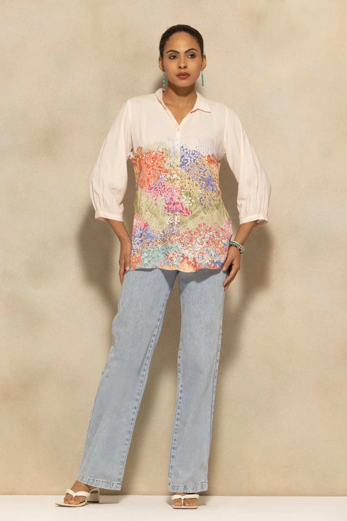 Light Pink Printed Top - Image 4