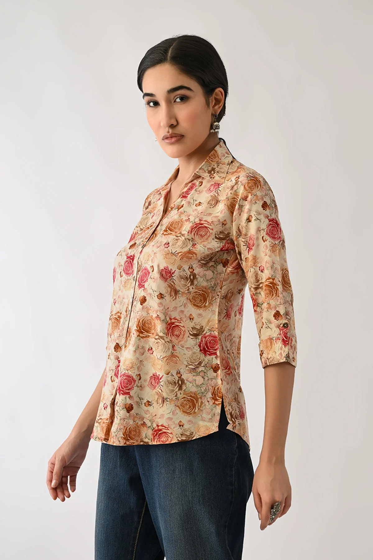 Multi Floral Printed Top - Image 2