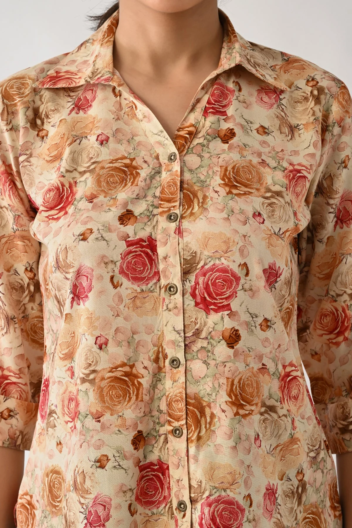 Multi Floral Printed Top - Image 4