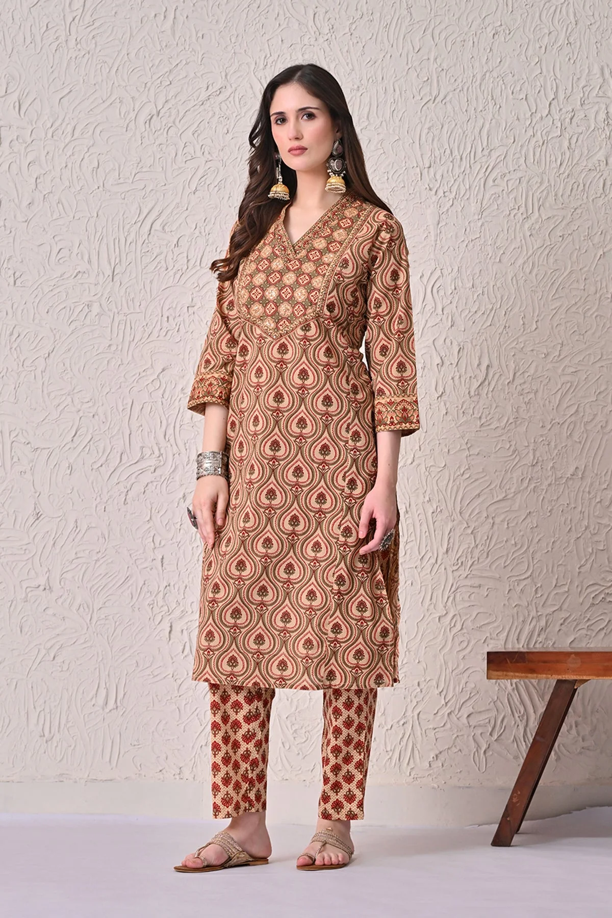 Multi Printed Kurta 2 Pcs Set - Image 2