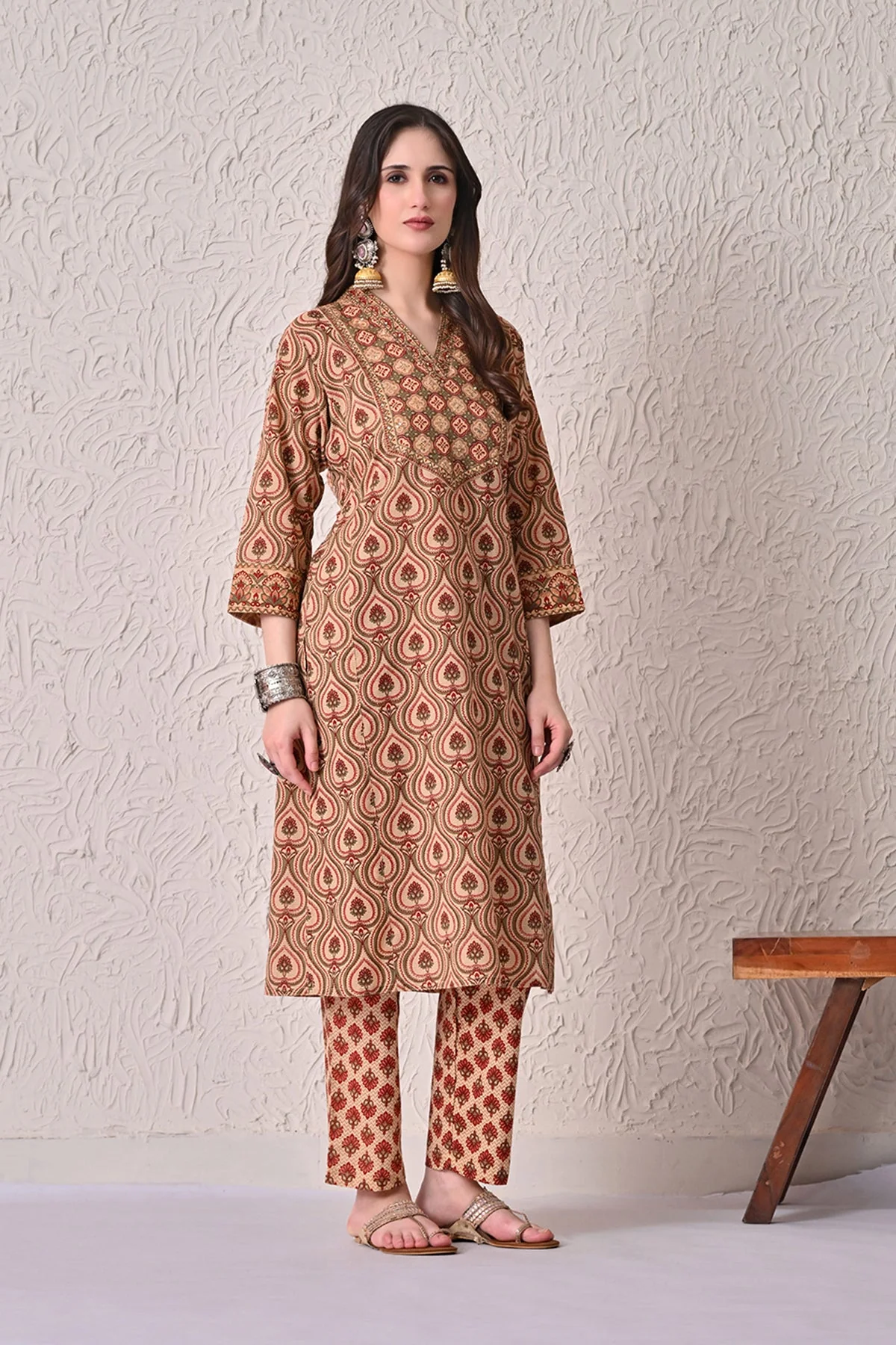 Multi Printed Kurta 2 Pcs Set - Image 3
