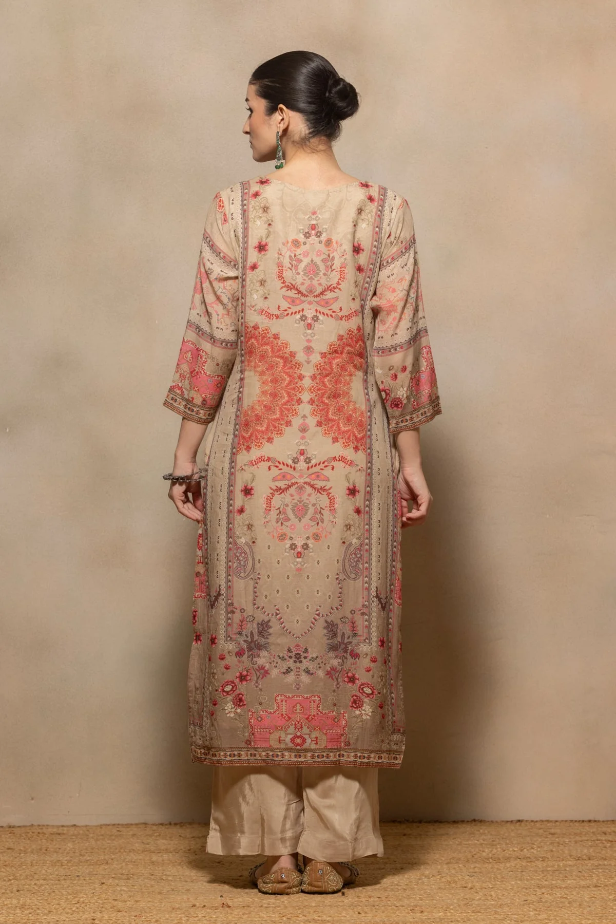 Multi Printed Kurta 3 Pcs Set - Image 5