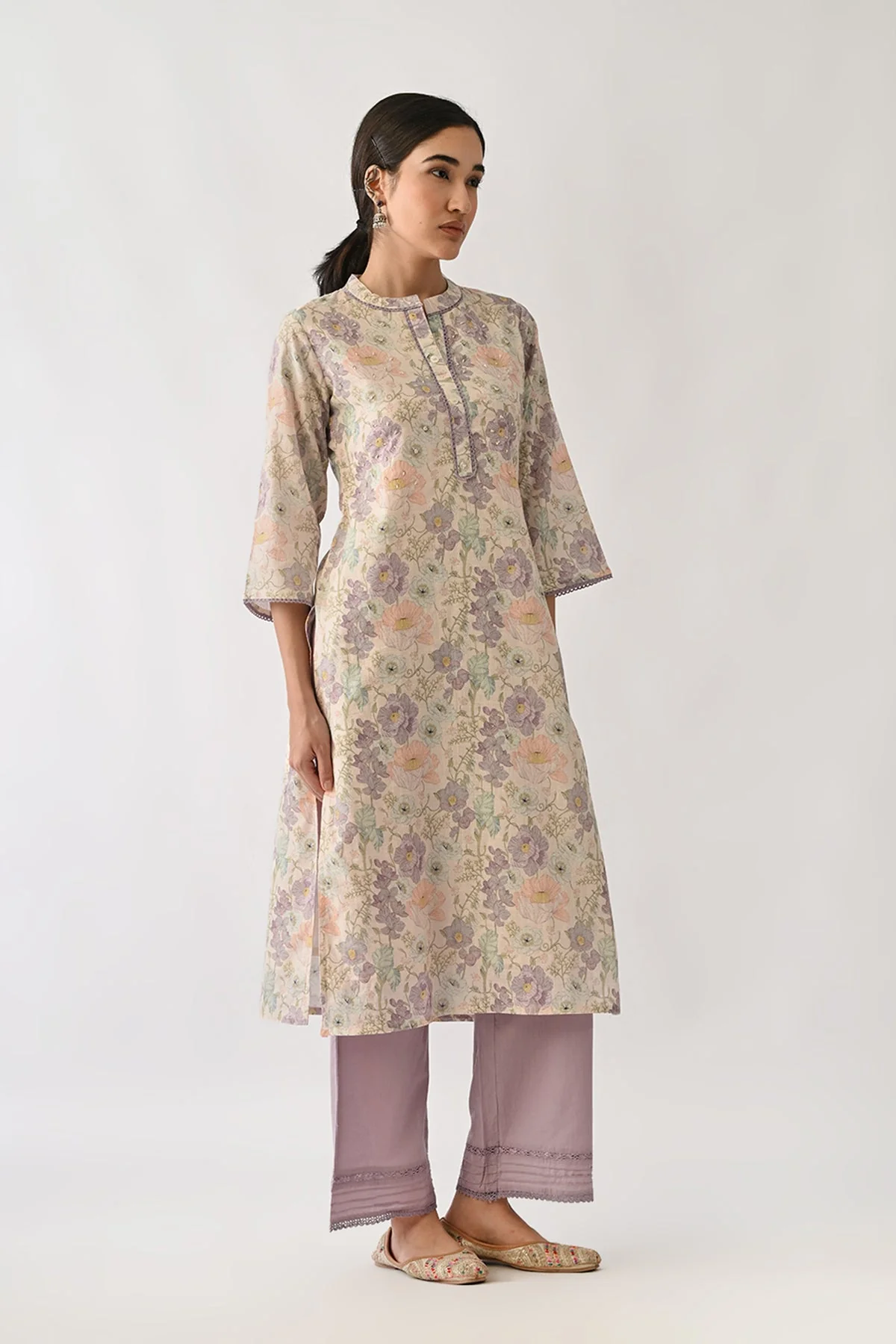 Multi Printed Kurta 2 Pcs Set - Image 3