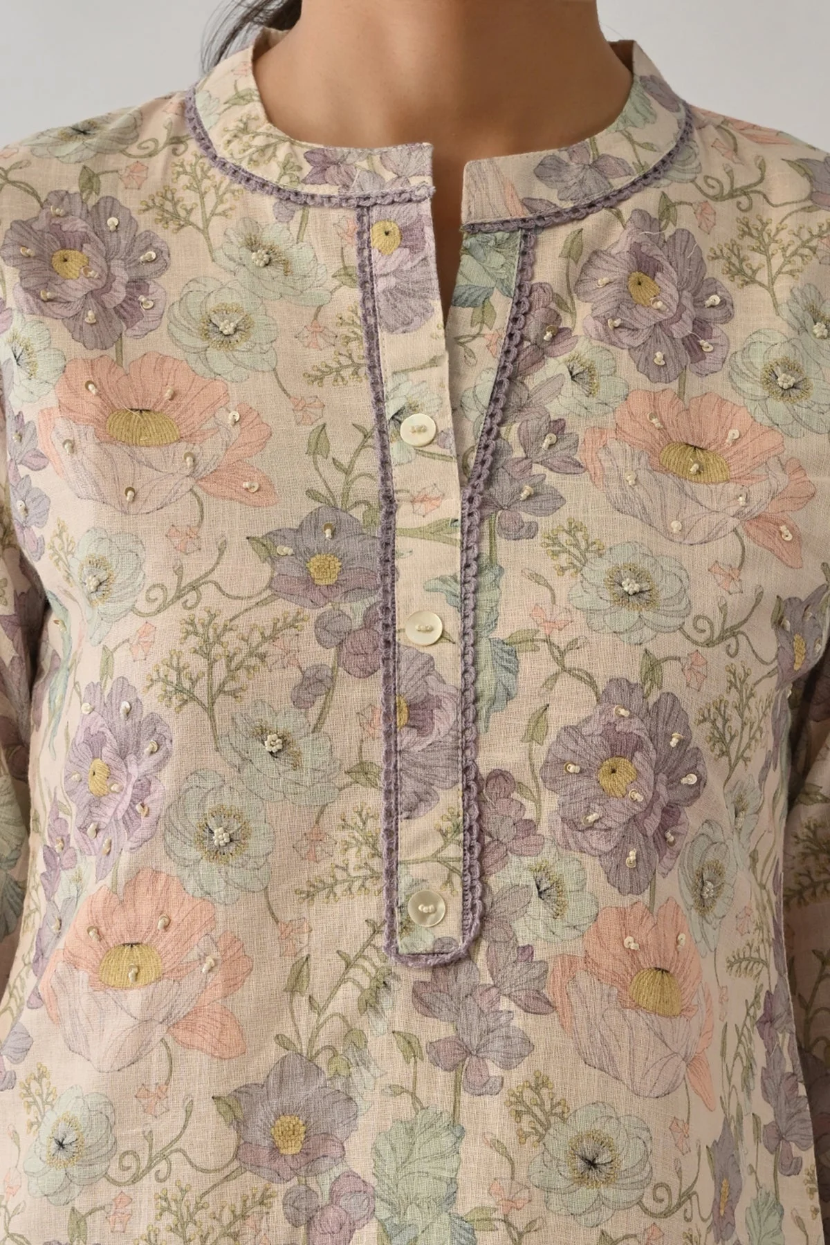 Multi Printed Kurta 2 Pcs Set - Image 4