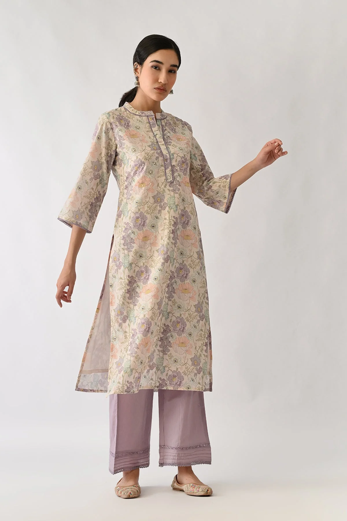 Multi Printed Kurta 2 Pcs Set - Image 7