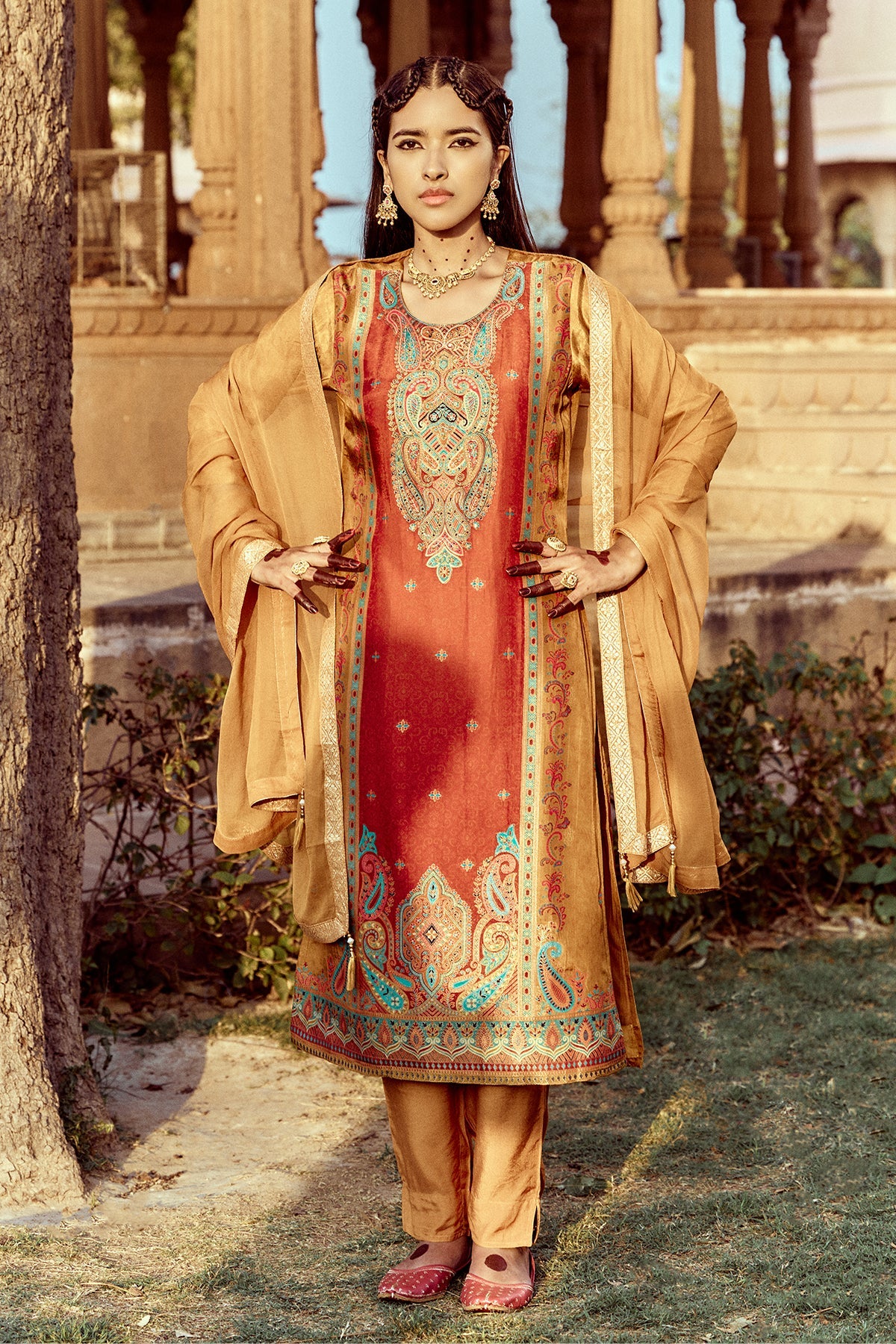 Multi Printed Kurta 3 Pcs Set - Image 2