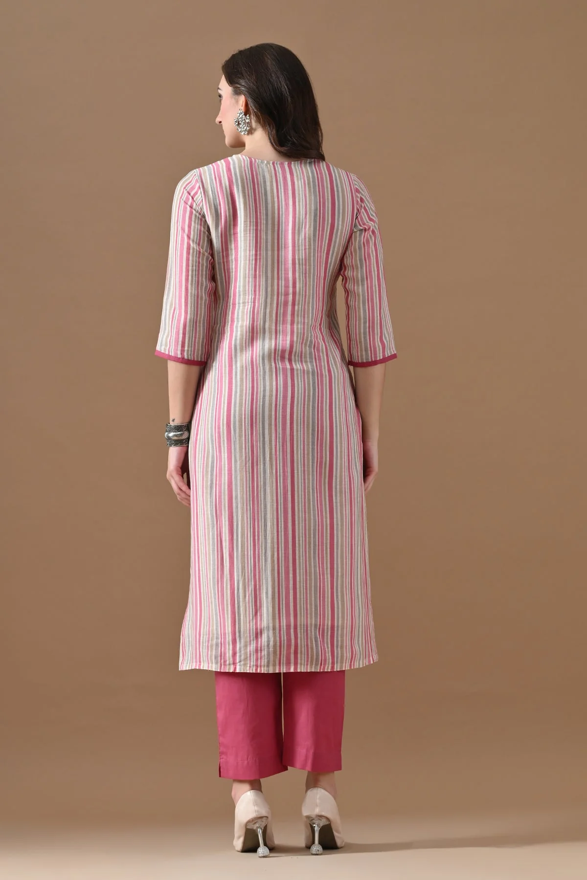 Multi Printed Kurta 3 Pcs Set - Image 5