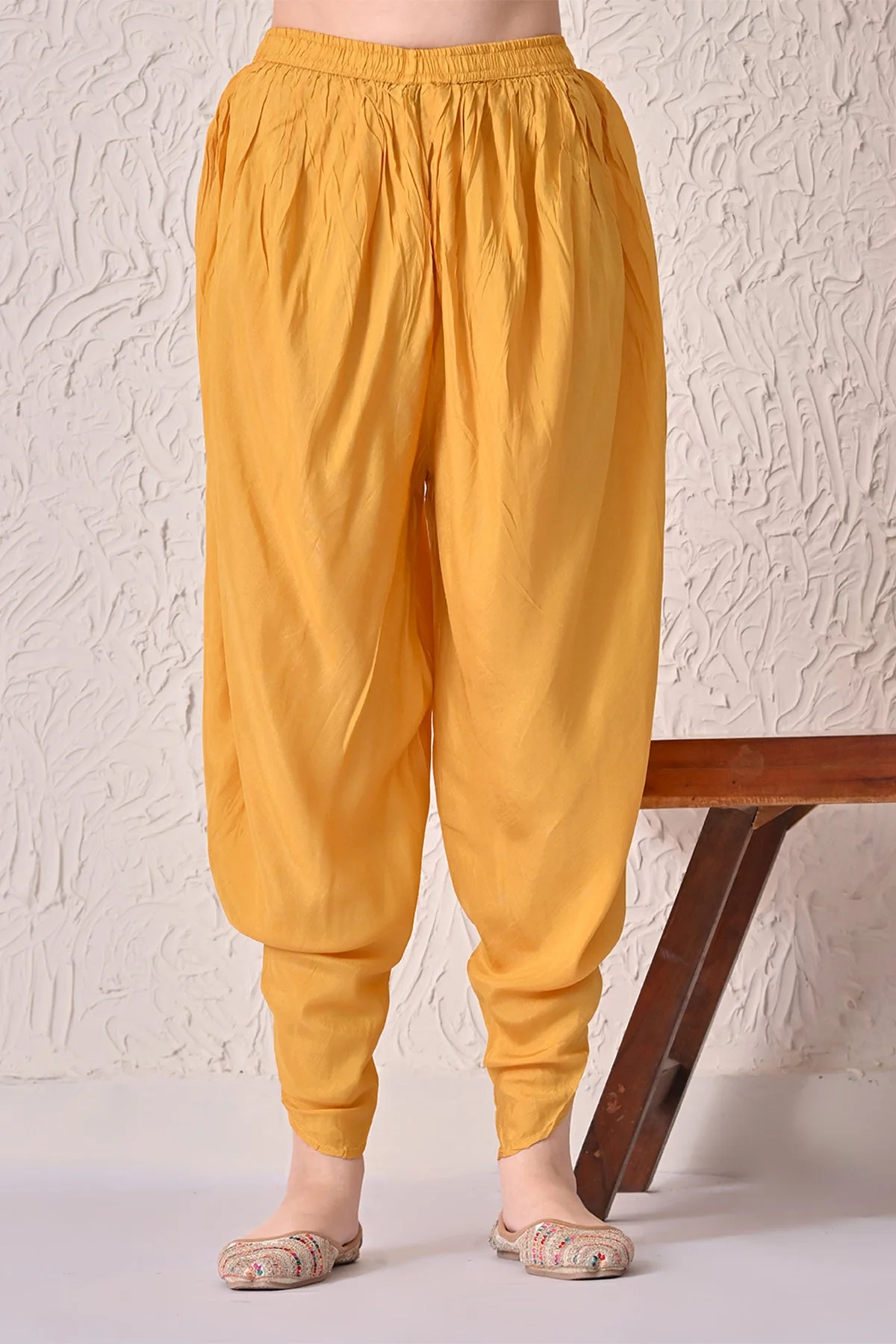 Mustard Embellished Kurta 3 Pcs Set - Image 6