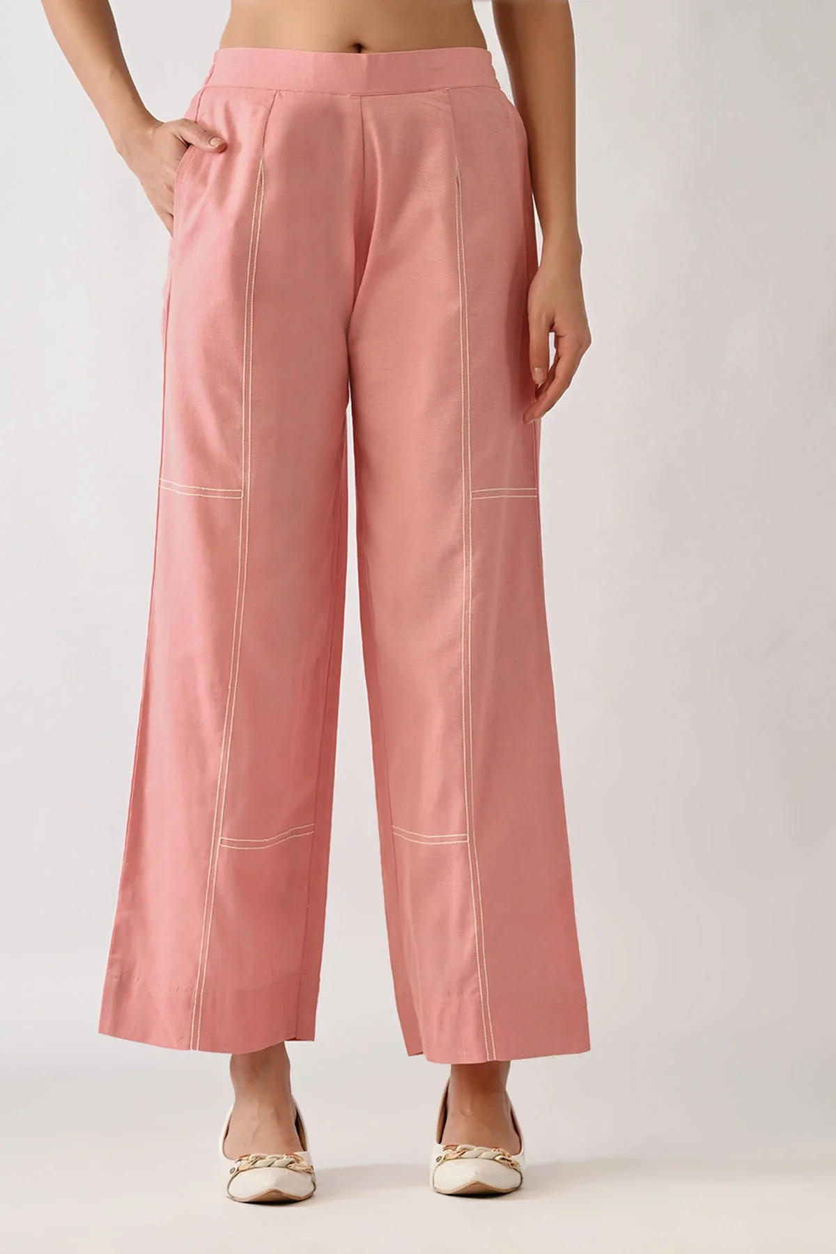Pink Embroidered Co-Ord Set - Image 6