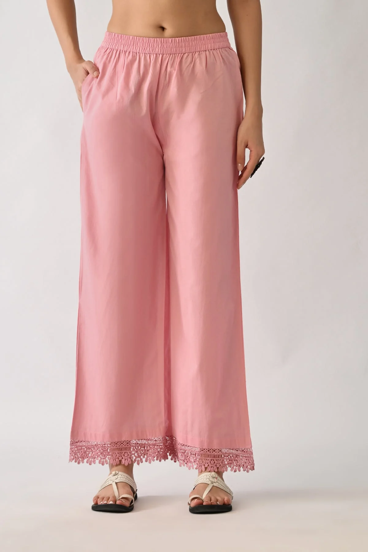 Pink Embroidered Kurta 2 Pcs Set - Image 6