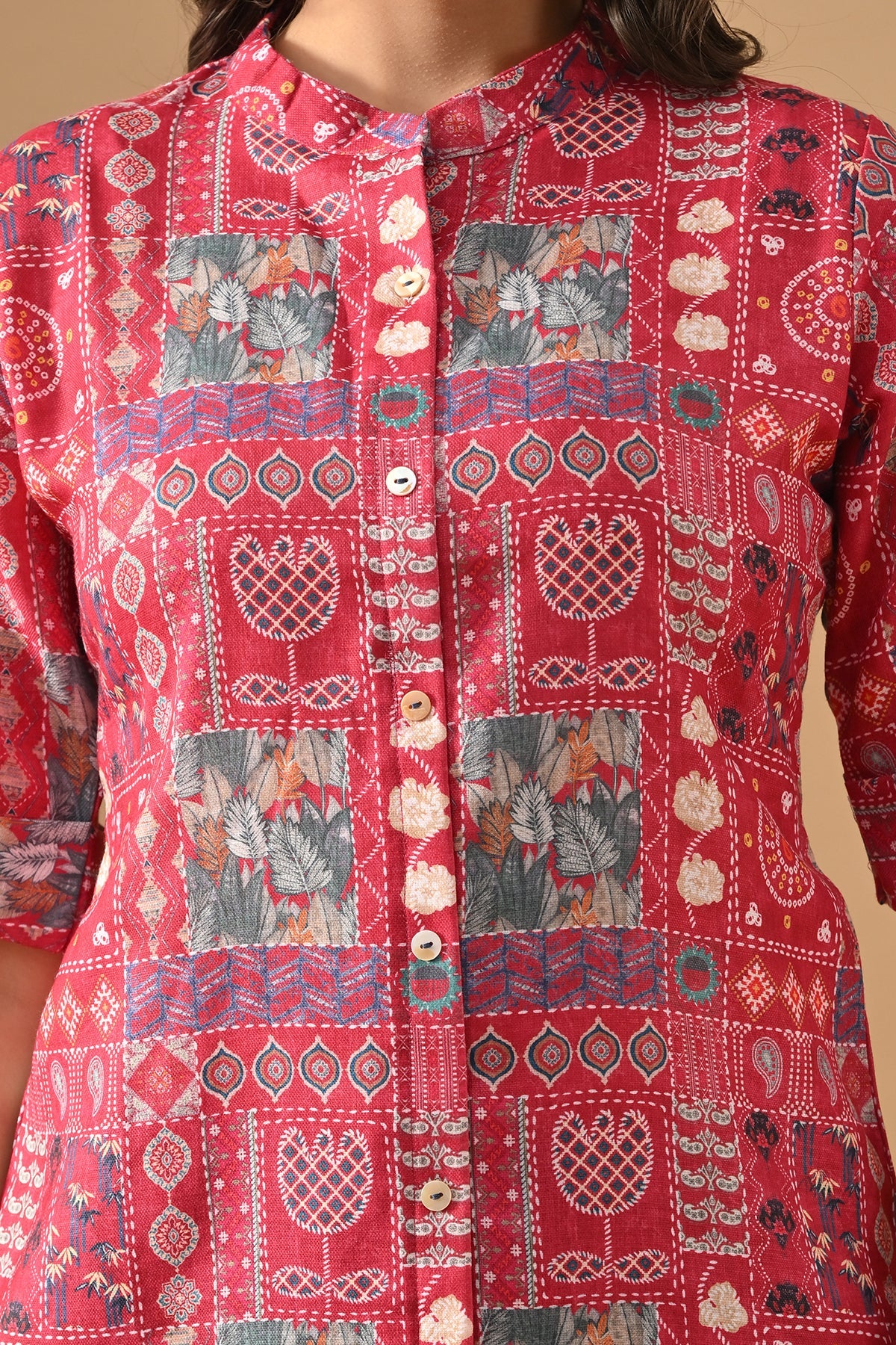 Pink Floral Printed Top - Image 5