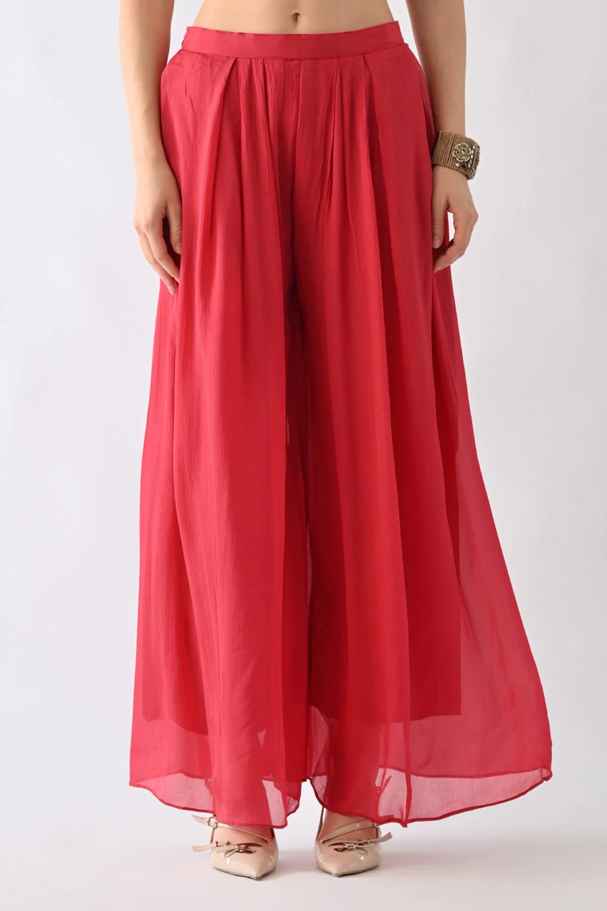 Pink Printed Kaftan 3 Pcs Set - Image 6