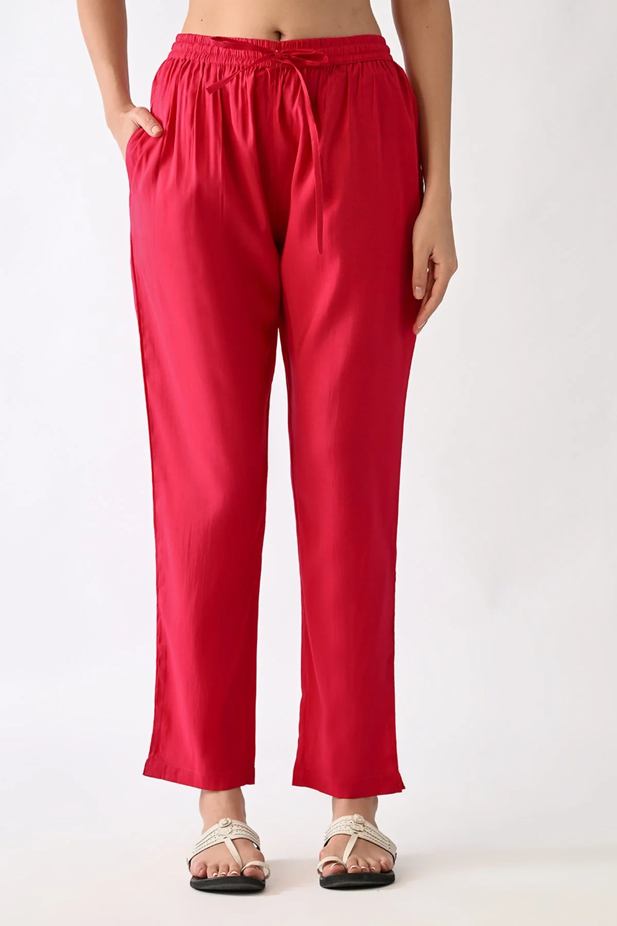 Pink Printed Kurta 3 Pcs Set - Image 7