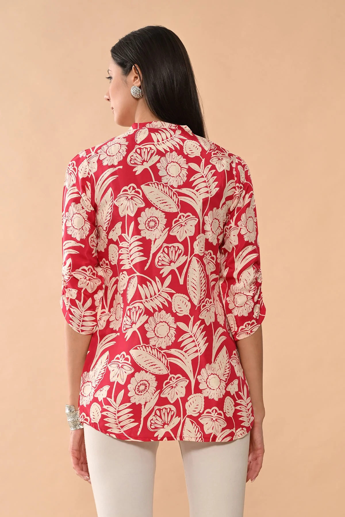 Pink Printed Straight Top - Image 6