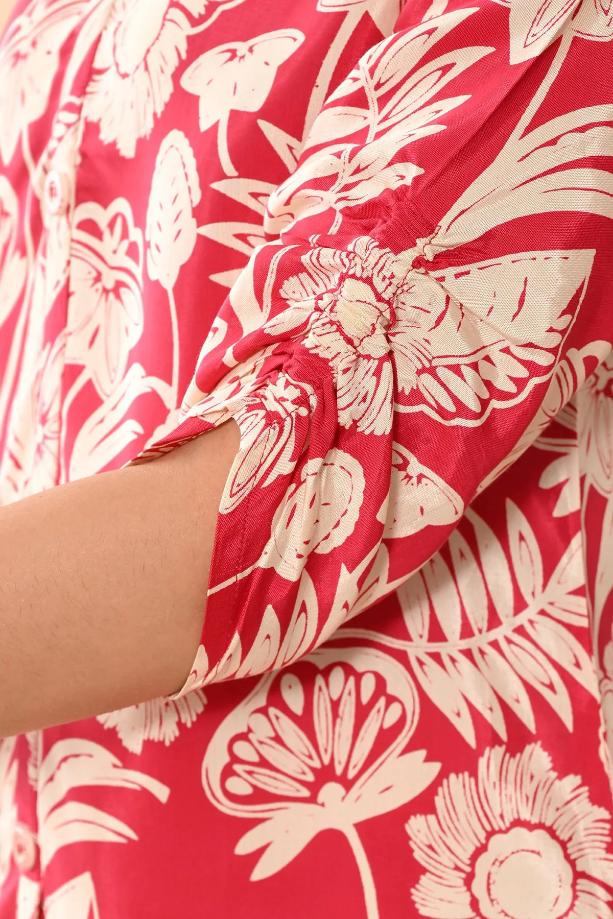 Pink Printed Straight Top - Image 7