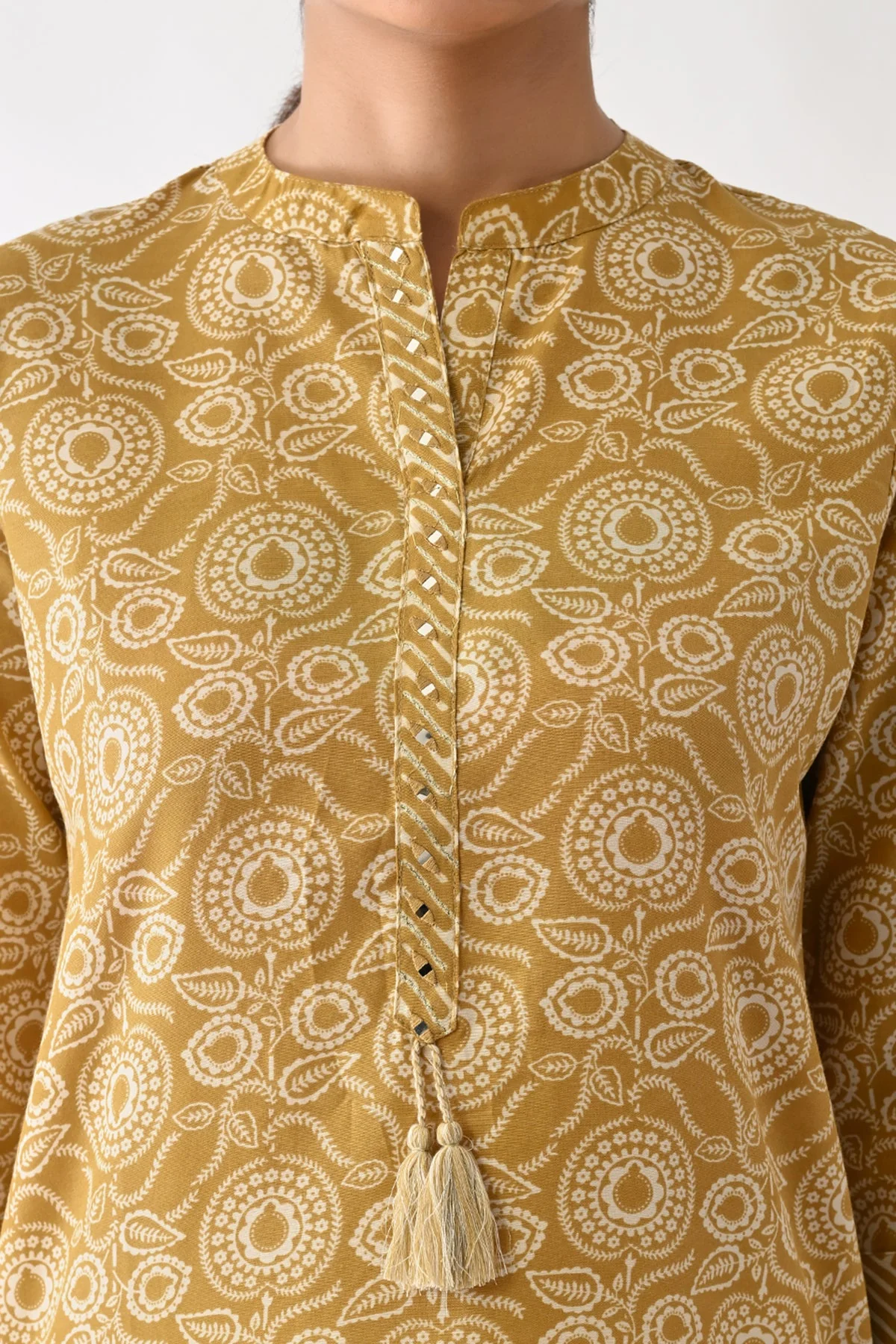 Pista Green Printed Kurta - Image 2