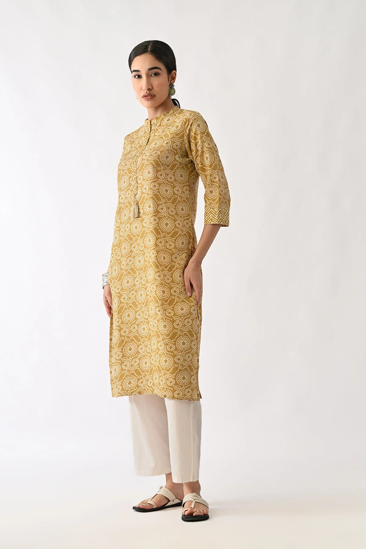 Pista Green Printed Kurta - Image 4