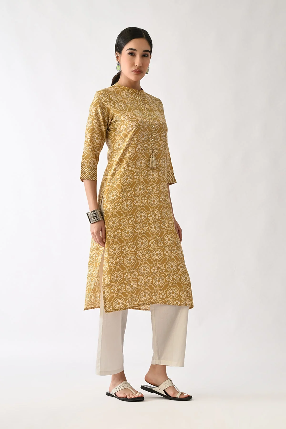 Pista Green Printed Kurta - Image 5