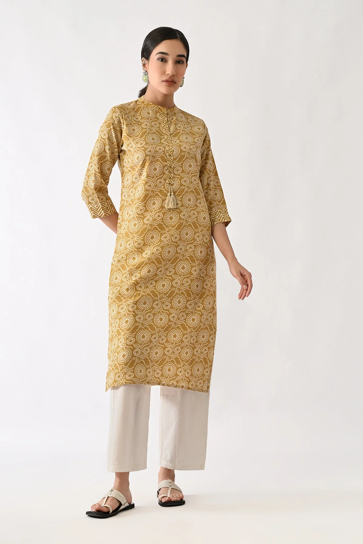 Pista Green Printed Kurta - Image 6