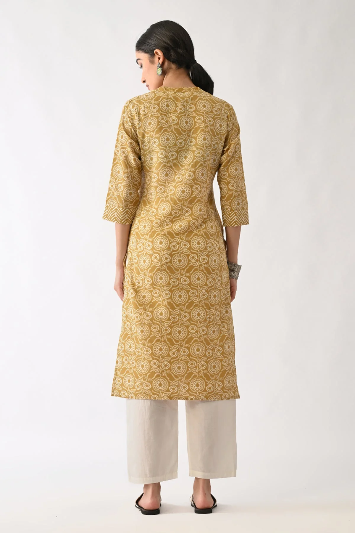 Pista Green Printed Kurta - Image 7