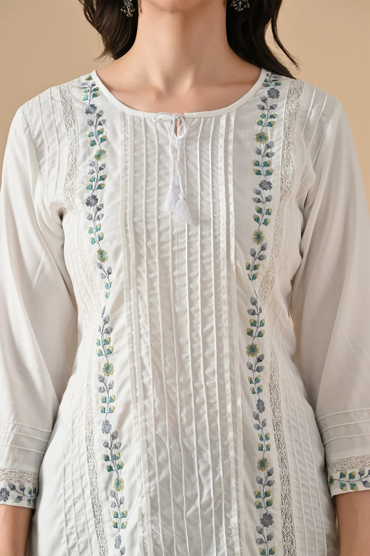White Embroidered Top - Image 5