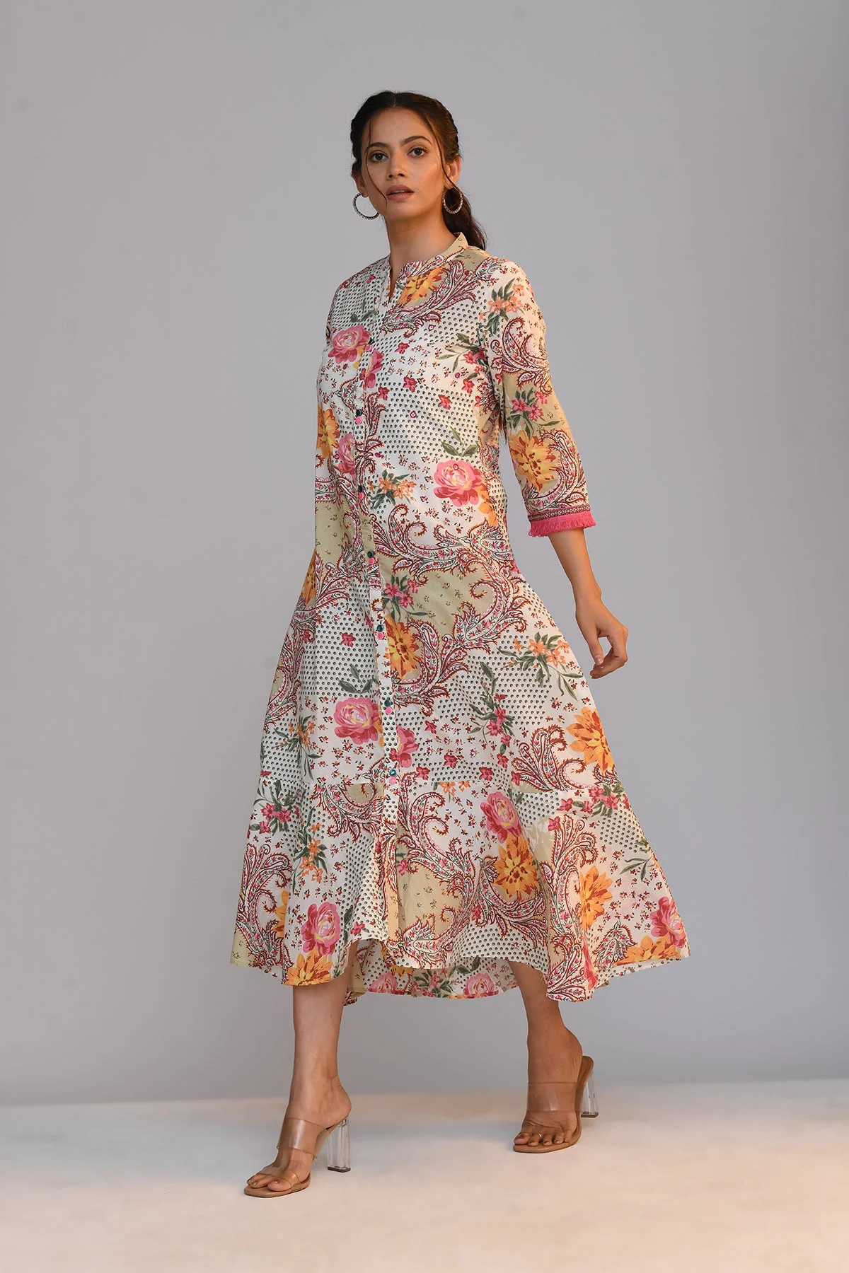 White Printed Dress - Image 3
