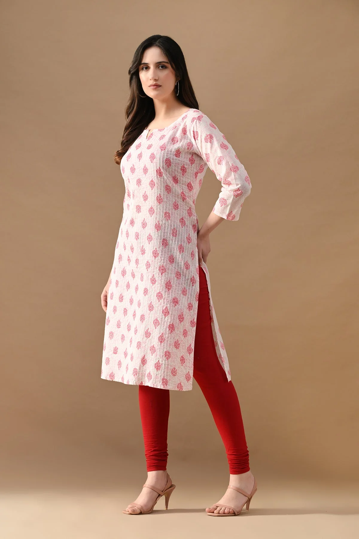 White Printed Kurta - Image 2