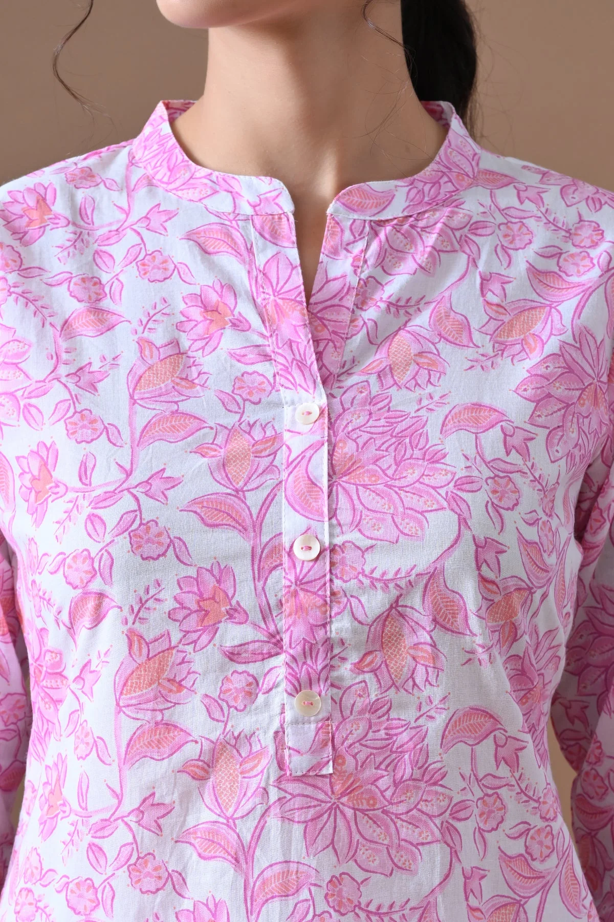 White Printed Kurta - Image 4